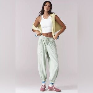 DAILY PRATICE BY ANTHROPOLOGIE SLOUCHY JOGGER PANTS MINT WOMEN'S SMALL